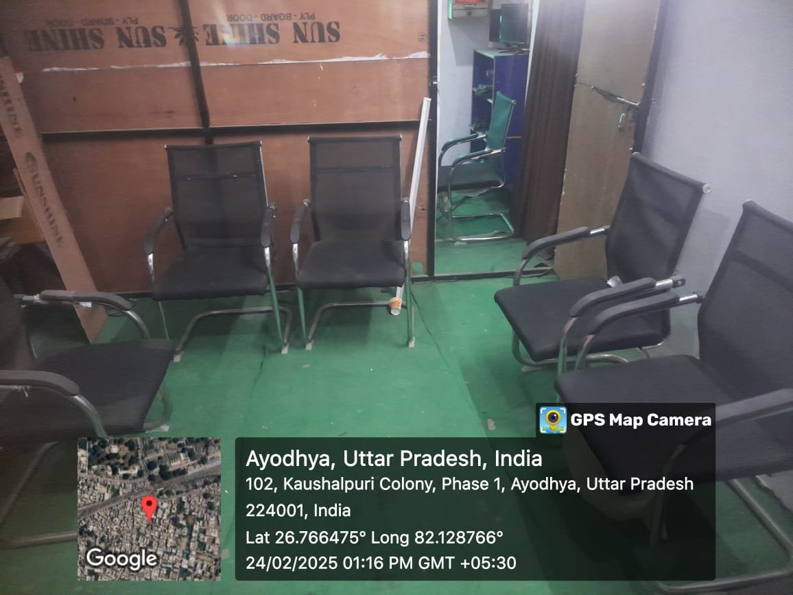 Waiting room at Disha Educational Society, Ayodhya